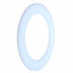 3mm Thick Round White Acrylic Disc Ring Laser Cut Plastic Circles