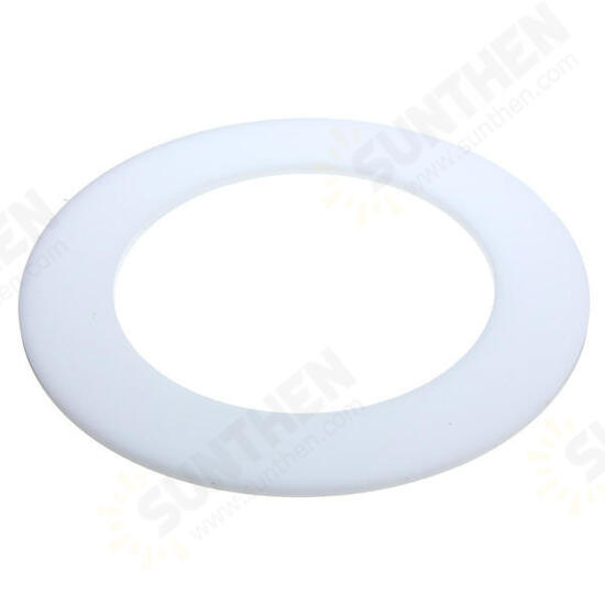 3mm Thick Round White Acrylic Disc Ring Laser Cut Plastic Circles