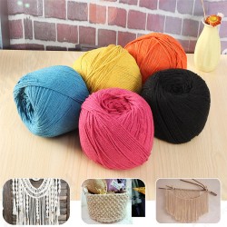 3mmX260m Macrame Rope Cotton String DIY Braided Wire Tools Black/Lake Blue/Orange/Rose Red/Yellow 3mmX260m Macrame Rope Cotton String DIY Braided Wire Tools Black/Lake Blue/Orange/Rose Red/Yellow