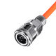 5mm Inner Diameter PU Spriral Air Hose 3-15 Meters Long with Bend Restrictor 1/4 Inch Quick Coupler and Plug