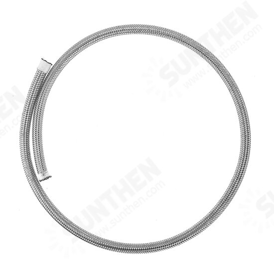 AN3 AN4 AN6 AN8 AN10 3FT Fuel Hose Oil Gas Line PTFE Stainless Steel Braided