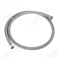 AN3 AN4 AN6 AN8 AN10 3FT Fuel Hose Oil Gas Line PTFE Stainless Steel Braided