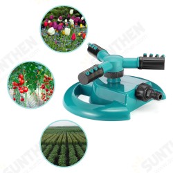 Automatic Garden Lawn Water Sprinkler 360 Degree 3-Arm Rotating Sprinkler System Automatic Garden Lawn Water Sprinkler 360 Degree 3-Arm Rotating Sprinkler System