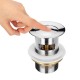 Bathroom Drain Stopper Sink Tap Set Push Buttons Pop up Waste Plug Slotted Drain
