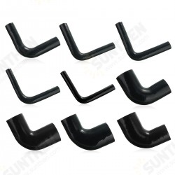 Black 150mm Length Silicone Tube 90 Degree Tubing Turbo Coolant Tube Silicone Vacuum Hose Black 150mm Length Silicone Tube 90 Degree Tubing Turbo Coolant Tube Silicone Vacuum Hose