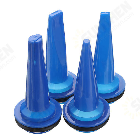 4pcs Glue Pistol Nozzle Tip Flat Head with Apron for Pneumatic Glue Pistol Soft Glass Glue Pistol