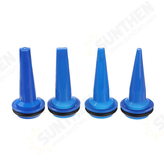 4pcs Glue Pistol Nozzle Tip Flat Head with Apron for Pneumatic Glue Pistol Soft Glass Glue Pistol