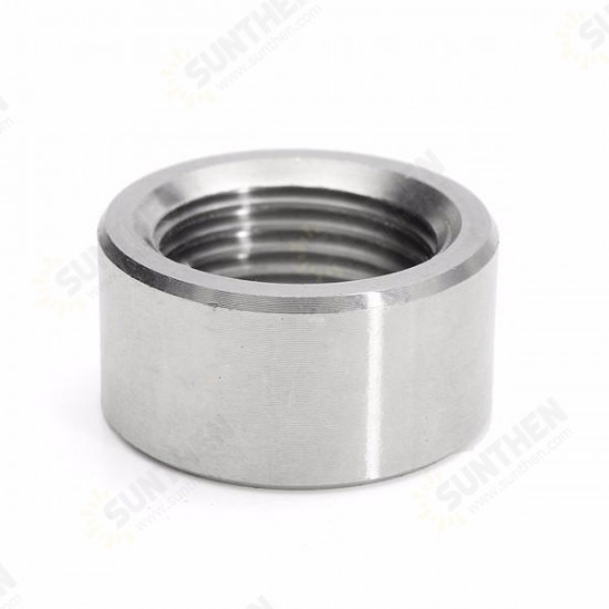 M18x1.5 Round Sensor Nut Thread Stainless Steel Exhaust Pipe Base O2 Oxygen Sensor Nut