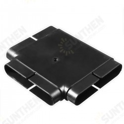 PVC Ventilation System Environmental Protection Flat PVC Tube Tee Connector 132x30mm PVC Ventilation System Environmental Protection Flat PVC Tube Tee Connector 132x30mm
