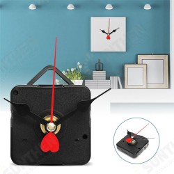 Quartz Clock Wall Movement Mechanism Black Red Hearts Hand Repair Part Kit DIY Quartz Clock Wall Movement Mechanism Black Red Hearts Hand Repair Part Kit DIY