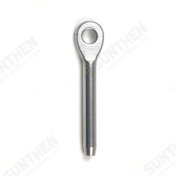 Stainless Steel T316 Silver Marine Swage Eye Terminal Screw for Cable Railing - 1/8 Inch Cable