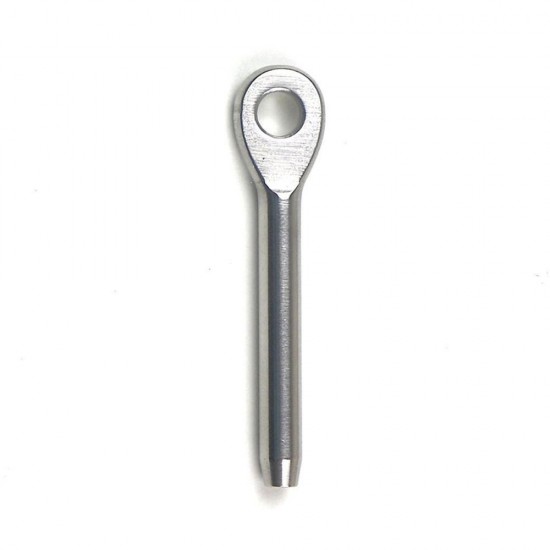 Stainless Steel T316 Silver Marine Swage Eye Terminal Screw for Cable Railing - 1/8 Inch Cable