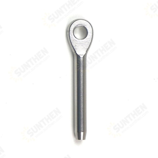 Stainless Steel T316 Silver Marine Swage Eye Terminal Screw for Cable Railing - 1/8 Inch Cable