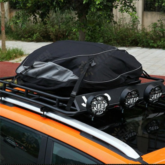 Waterproof Car Roof Top Rack Bag Cargo Carrier Luggage Bag Storage Outdoor Travel