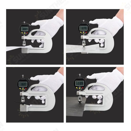 0-10mm 0.001mm High Accuracy Digital Micron Thickness Gauge with Roller Insert Computer PLC Connectable 0-10mm 0.001mm High Accuracy Digital Micron Thickness Gauge with Roller Insert Computer PLC Connectable