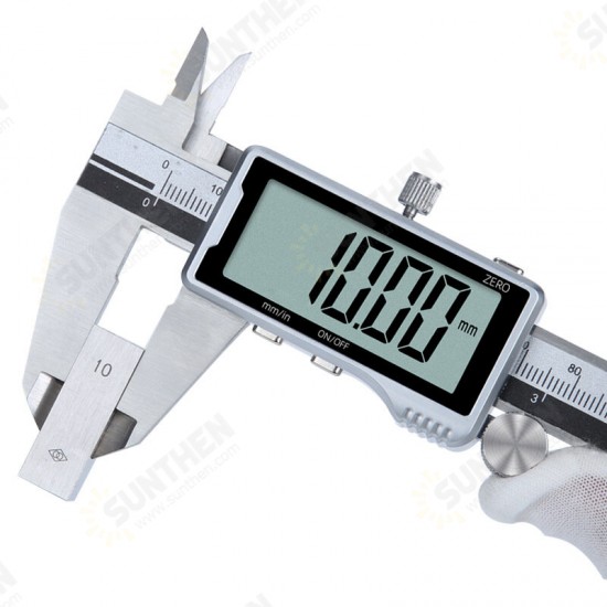 0-150mm 2.4inch LCD Display Full Screen Digital Calipers Gauge Full Metal Electronic Vernier Caliper Measuring Tool with Box