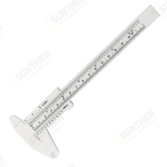 0-150mm/ 6inch 0.05mm Mini Double Scale Vernier Caliper Sliding Ruler Caliper Gauge Thickness Micrometer Jewelry Measuring Instrument Tool