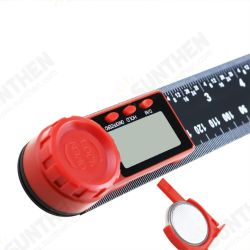 0-200mm 0-300mm 360 ° LCD Display Carbon Fiber Digital Angle Ruler Inclinometer Electron Goniometer Protractor Angle Finder Meter Measuring Tool 0-200mm 0-300mm 360 ° LCD Display Carbon Fiber Digital Angle Ruler Inclinometer Electron Goniometer Protractor Angle Finder Meter Measuring Tool