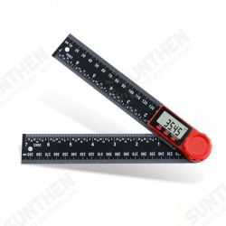 0-200mm 0-300mm 360 ° LCD Display Carbon Fiber Digital Angle Ruler Inclinometer Electron Goniometer Protractor Angle Finder Meter Measuring Tool 0-200mm 0-300mm 360 ° LCD Display Carbon Fiber Digital Angle Ruler Inclinometer Electron Goniometer Protractor Angle Finder Meter Measuring Tool