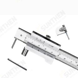0-200mm Marking Vernier Caliper With Carbide Scriber Parallel Marking Gauging Ruler Measuring Instrument Tool 0-200mm Marking Vernier Caliper With Carbide Scriber Parallel Marking Gauging Ruler Measuring Instrument Tool