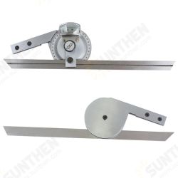 0-360° Stainless Steel Universal Bevel Protractor Angle Finder Angular Dial Ruler Goniometer with 300mm Blade 0-360° Stainless Steel Universal Bevel Protractor Angle Finder Angular Dial Ruler Goniometer with 300mm Blade