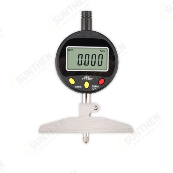 0.001mm 0-50.8mm Electronic Digital Depth Dial Indicator Gauge Measuring Tool High Precision