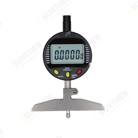 0.001mm 0-50.8mm Electronic Digital Depth Dial Indicator Gauge Measuring Tool High Precision