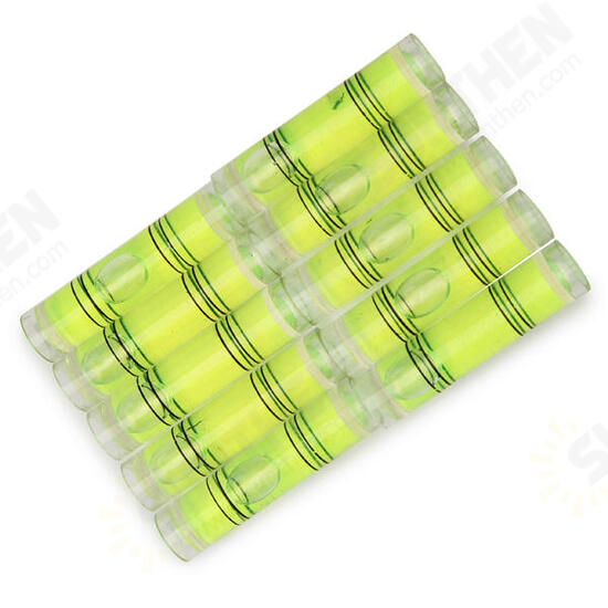 10pcs 9x40mm Cylindrical Bubble Spirit Level Set For Professional Measuring And Normal Use