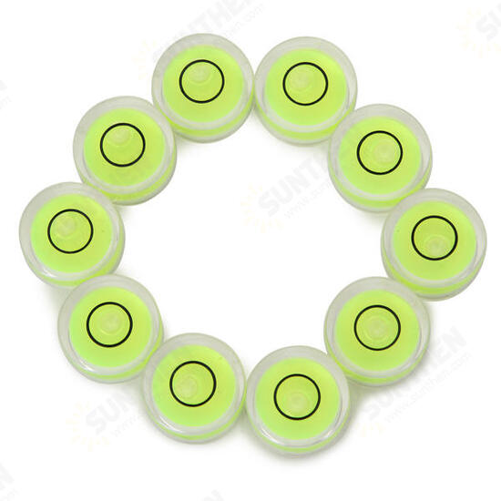 10pcs Circular Bubble Spirit Level Set For Professional Measuring Normal Use