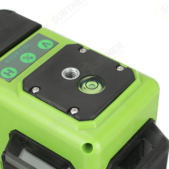 12-Line Mini Laser Level Green Light Wall and Floor Dual Purpose Automatic Wire Bonding Infrared Level Meter