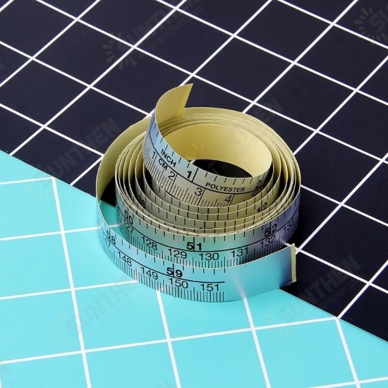 150cm Self Adhesive Metric Measure Tape Vinyl Ruler For Sewing Machine Sticker 150cm Self Adhesive Metric Measure Tape Vinyl Ruler For Sewing Machine Sticker