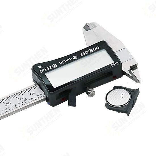 150mm Stainless Steel Digital Caliper IP54 Coolant Proof Digital Caliper Full-screen LCD Display