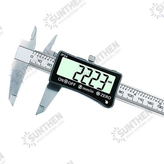 150mm Stainless Steel Digital Caliper IP54 Coolant Proof Digital Caliper Full-screen LCD Display