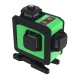 16 Line 360° Horizontal Vertical Cross 3D Green Light Laser Level Self-Leveling Measure Super Powerful Laser Beam with Two Batteries