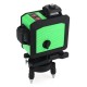 16 Line 360° Horizontal Vertical Cross 3D Green Light Laser Level Self-Leveling Measure Super Powerful Laser Beam with Two Batteries