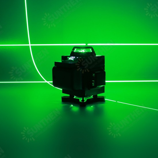 16 Line 4D Laser Level Green Light Auto Self Leveling Cross 360° Rotary Measuring