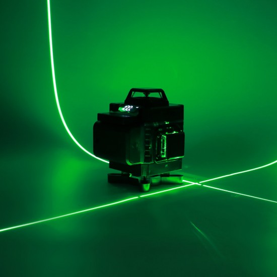 16 Line 4D Laser Level Green Light Auto Self Leveling Cross 360° Rotary Measuring