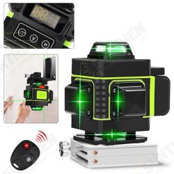 16-Line Strong Green Light 3D Remote Control Laser Level Measure with Wall Attachment Frame 16-Line Strong Green Light 3D Remote Control Laser Level Measure with Wall Attachment Frame