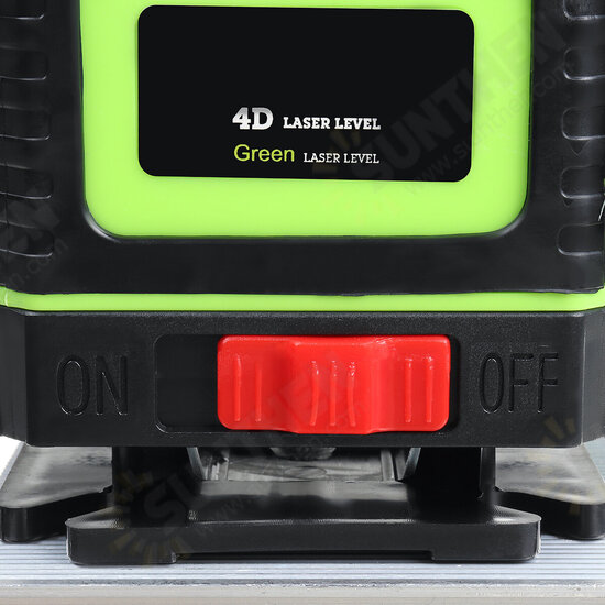 16-Line Strong Green Light 3D Remote Control Laser Level Measure with Wall Attachment Frame