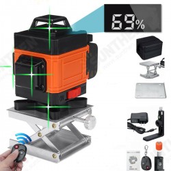 16 Lines 3D 360° Green Laser Level Self-Leveling Cross Line Horizontal LCD Tool 16 Lines 3D 360° Green Laser Level Self-Leveling Cross Line Horizontal LCD Tool