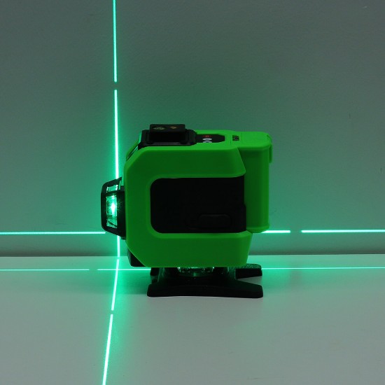 16/12 Line 4D 360° Horizontal Vertical Cross Green Light Laser Level Self-Leveling Measure Super Powerful Laser Beam