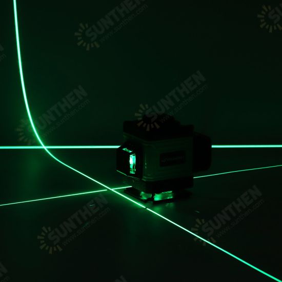 16/12/8 Line 4D 360° Horizontal Vertical Cross Green Light Laser Level Self-Leveling Measure Super Powerful Laser Beam