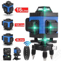 16/12/8 Line 360° Horizontal Vertical Cross 4D Green Light Laser Level Self-Leveling Measure Super Powerful Laser Beam 16/12/8 Line 360° Horizontal Vertical Cross 4D Green Light Laser Level Self-Leveling Measure Super Powerful Laser Beam