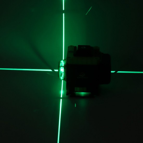 16/12/8 Line 4D 360° Horizontal Vertical Cross Green Light Laser Level Self-Leveling Measure APP Control
