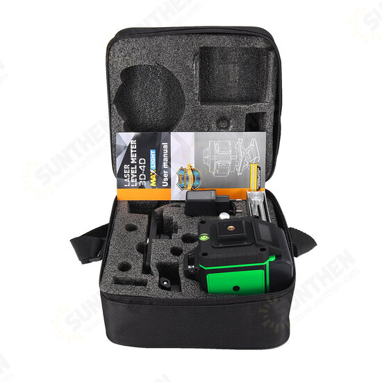 16/12/8 Lines 360° 3D Laser Level Self Leveling Horizontal Vertical Cross Green