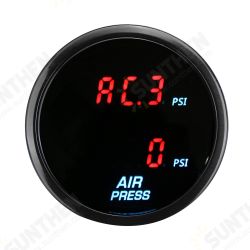 2inch 52mm Dual Digital Air Pressure Gauge PSI Air Suspension Meter Red LED 2inch 52mm Dual Digital Air Pressure Gauge PSI Air Suspension Meter Red LED
