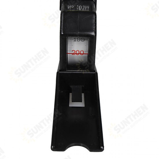 200cm Wall Mounted Height Rod Meter Stadiometers Growth Ruler Black 200cm Wall Mounted Height Rod Meter Stadiometers Growth Ruler Black