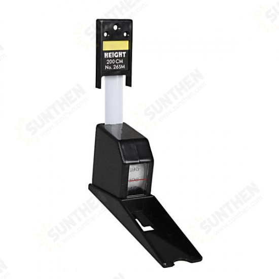 200cm Wall Mounted Height Rod Meter Stadiometers Growth Ruler Black 200cm Wall Mounted Height Rod Meter Stadiometers Growth Ruler Black