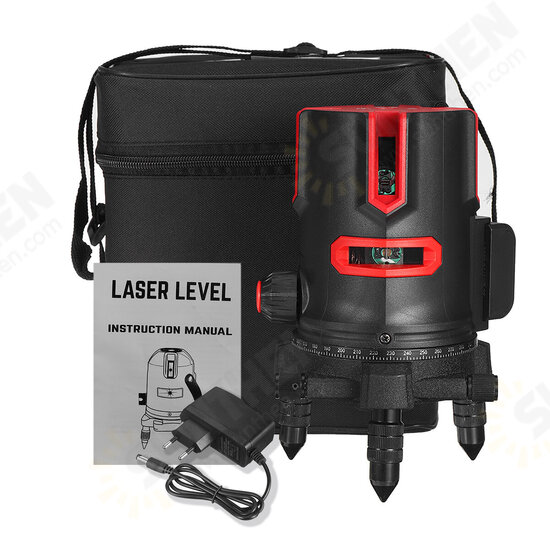 2/3/5 Lines 360° Rotatable Laser Level Self-Leveling Green Light Alternating Direct Horizontal Vertical Measuring Instruments