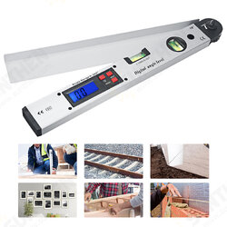 250/400mm Digital Angle Level Meter LCD Display 0-225 Degree for Measuring Roof Angles Fitting Up Windows or Doors Aligning Wood Forms 250/400mm Digital Angle Level Meter LCD Display 0-225 Degree for Measuring Roof Angles Fitting Up Windows or Doors Aligning Wood Forms